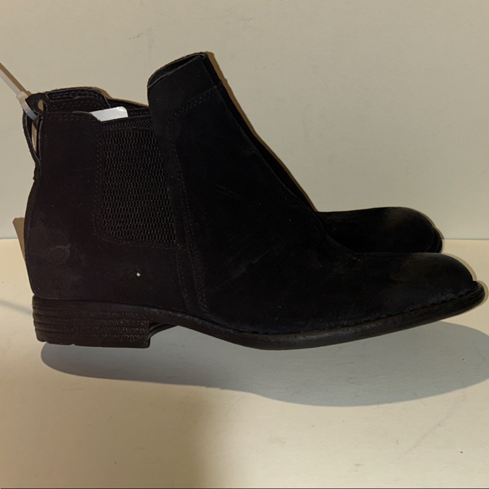 Born Black Suede Ankle Boots